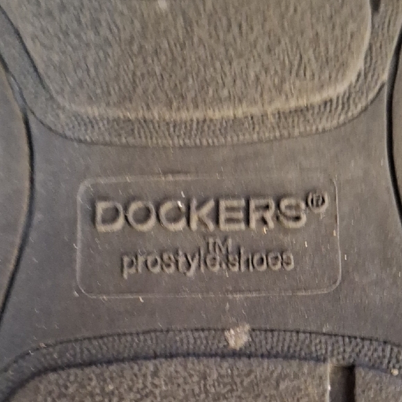 Dockers Pro Style Men's Black Leather Lace Up Oxford Shoes Sz 10 Wide - Picture 5 of 10